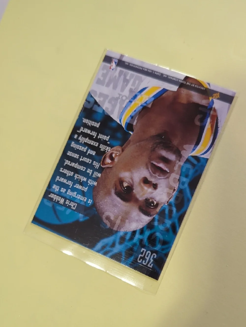 Faces of the Game WEBBER Basketball Card - Close-Up Portrait #362 NM - Picture 6 of 10